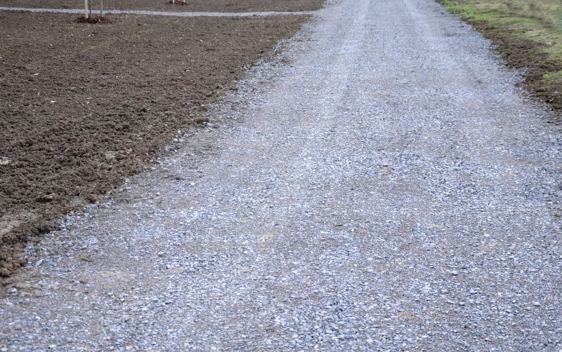 Spring Gravel Road Installation